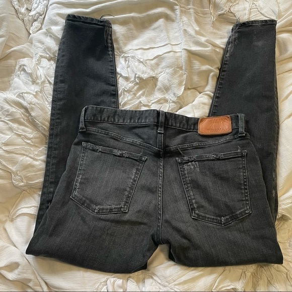 Moussy VINTAGE Velma Black-wash Distressed Skinny Jeans In Light Black 28 - Picture 7 of 11